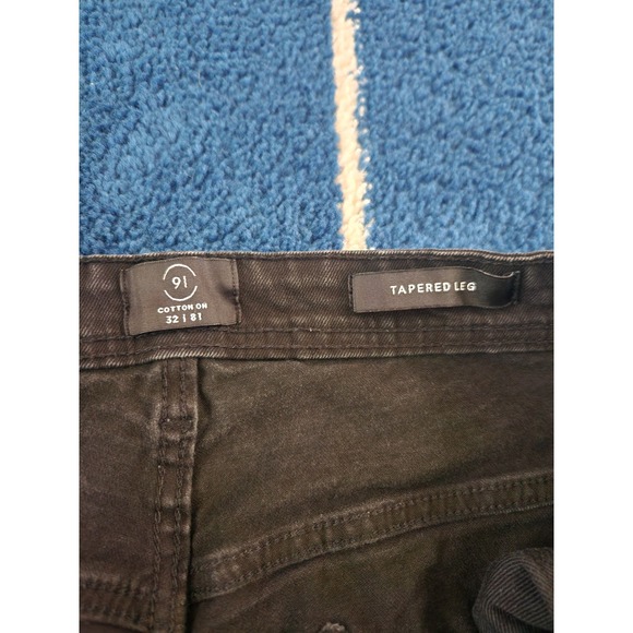 Cotton On Tapered Leg Women's Black Jeans 32 - Picture 3 of 5